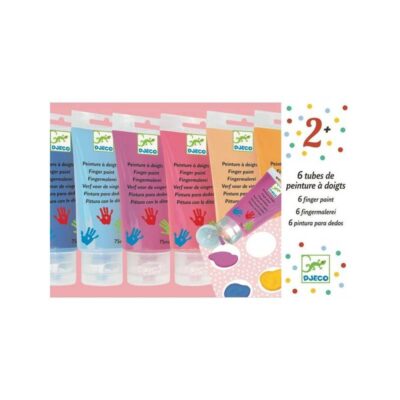 6 tubes de peinture à doigts