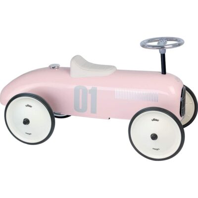 Porteur en métal vintage rose tendre VILAC