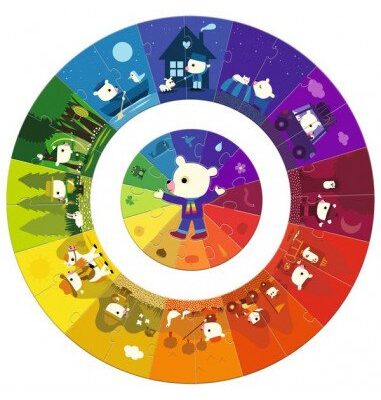Puzzle géant Les Couleurs DJECO
