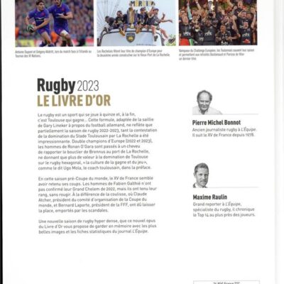 Le livre d'or du Rugby (édition 2023)