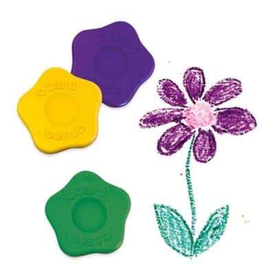 12 crayons fleurs pour les petits DJECO