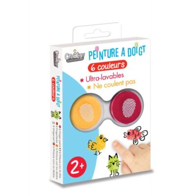 Peinture à doigt x6 CREALIGN