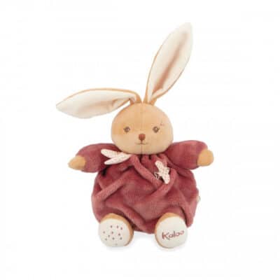 Lapin patapouf bordeaux KALOO 17 cm