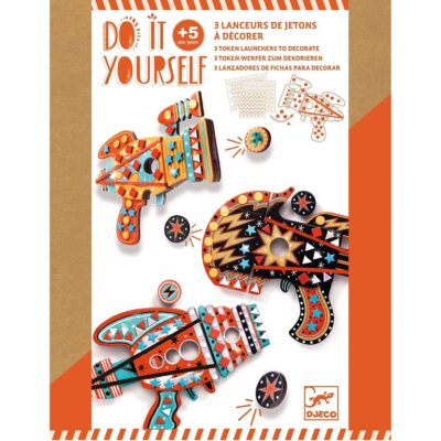 DO IT YOUTSELF : 3 lanceurs de jetons à décorer DJECO