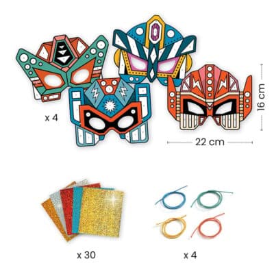 DO IT YOURSELF : 4 masques à métalliser DJECO