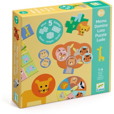 Animaux sauvages 5 jeux DJECO