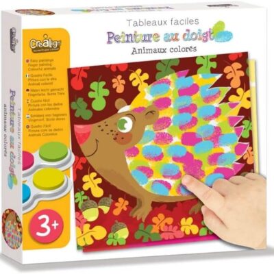 Peinture au doigt : Animaux colorés CREALIGN
