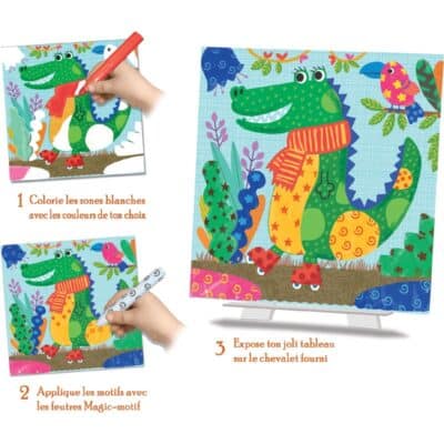 Coloriage magique : Les animocolo CREALIGN'