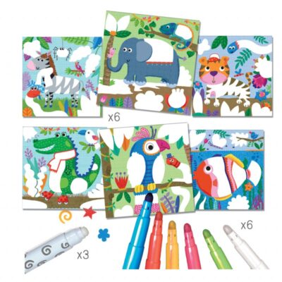 Coloriage magique : Les animocolo CREALIGN'