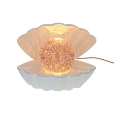 Lampe coquillage à paillettes LEPETITSOUK