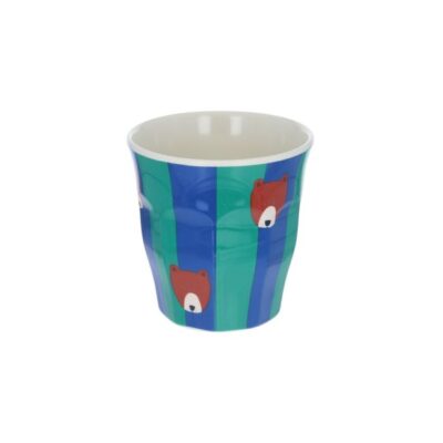 Petit verre en mélamine animaux rayé LEPETITSOUK