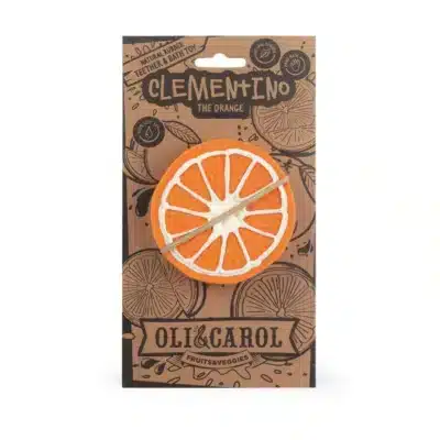 Clementino the Orange Anneau Dentition Bébé OLI&CAROL