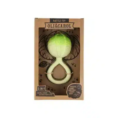 Green Cabbage Hochet Bébé OLI&CAROL