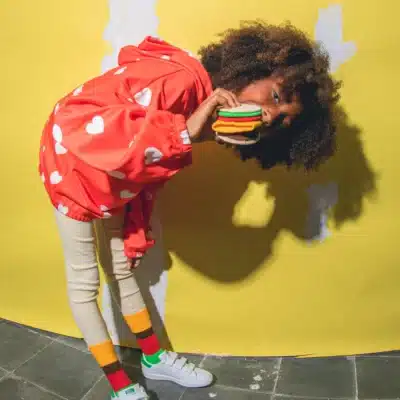 Chaussette Cheeseburger EAT MY SOCKS Kids