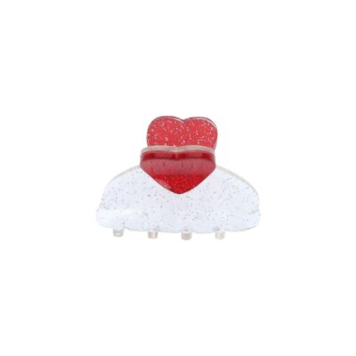 Pince à cheveux coeur rouge LE PETIT SOUK