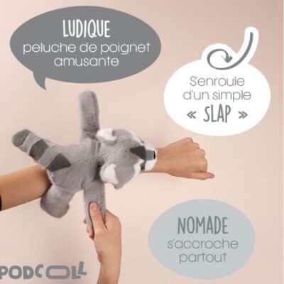 Bracelet Slap Raton laveur PODCOLL