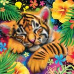 Puzzle 1000 pièces Bébé Tigre SCHMIDT