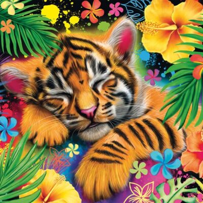 Puzzle 1000 pièces Bébé Tigre SCHMIDT