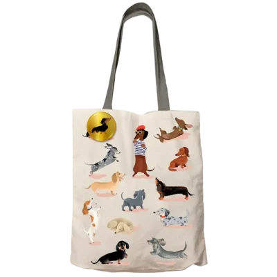 Tote bag Teckels CARTES D’ART