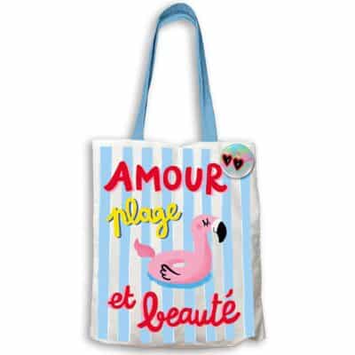 Tote bag Amour et plage CARTES D’ART