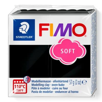 Pâte à modeler Soft Noir FIMO