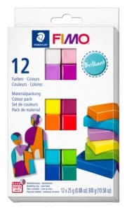 Kit 12 couleurs Brillant FIMO